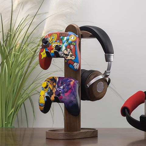 No-Assembly Controller & Headphone Stand Set - Style 1